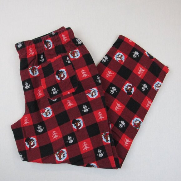 Buc-ee's Pj's Pants Unisex Size Small Red Plaid Christmas Holiday Pajama Bottoms - Picture 2 of 9